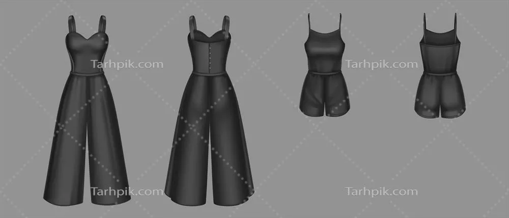 مدل سه بعدی وکتور لباس کار زنانه: طراحی و فرمت بلنک مخصوص