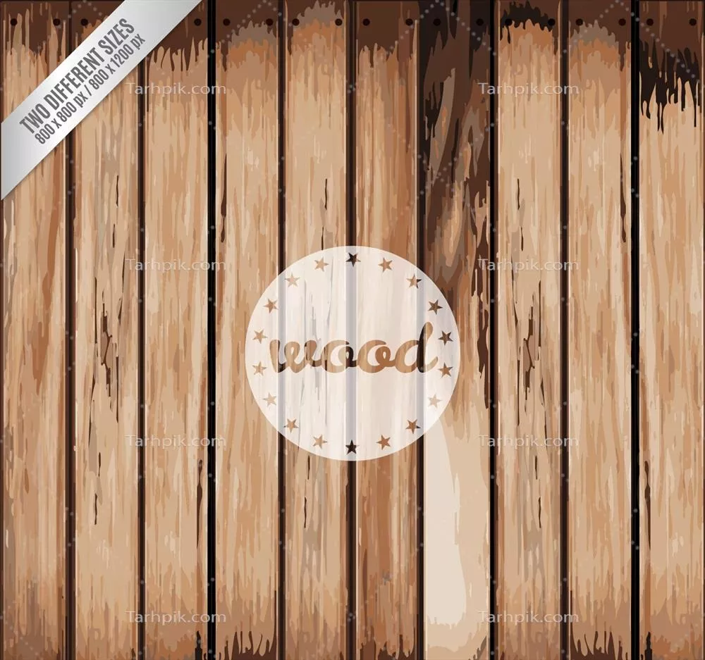 پسزمینه چوبی وکتور با طراحی زیبا و با بافتهای طبیعی