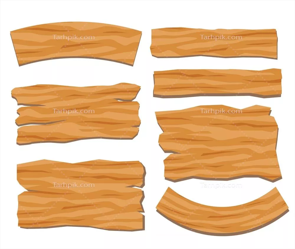 طراحی وکتور تابلوهای چوبی برای استفاده های خلاقانه و هنری