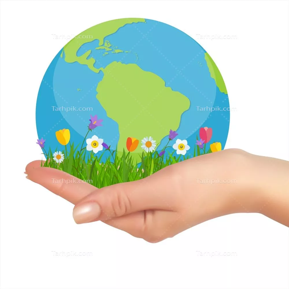 وکتور مفهوم روز جهانی محیط زیست: اهمیت حفاظت از زمین و منابع طبیعی