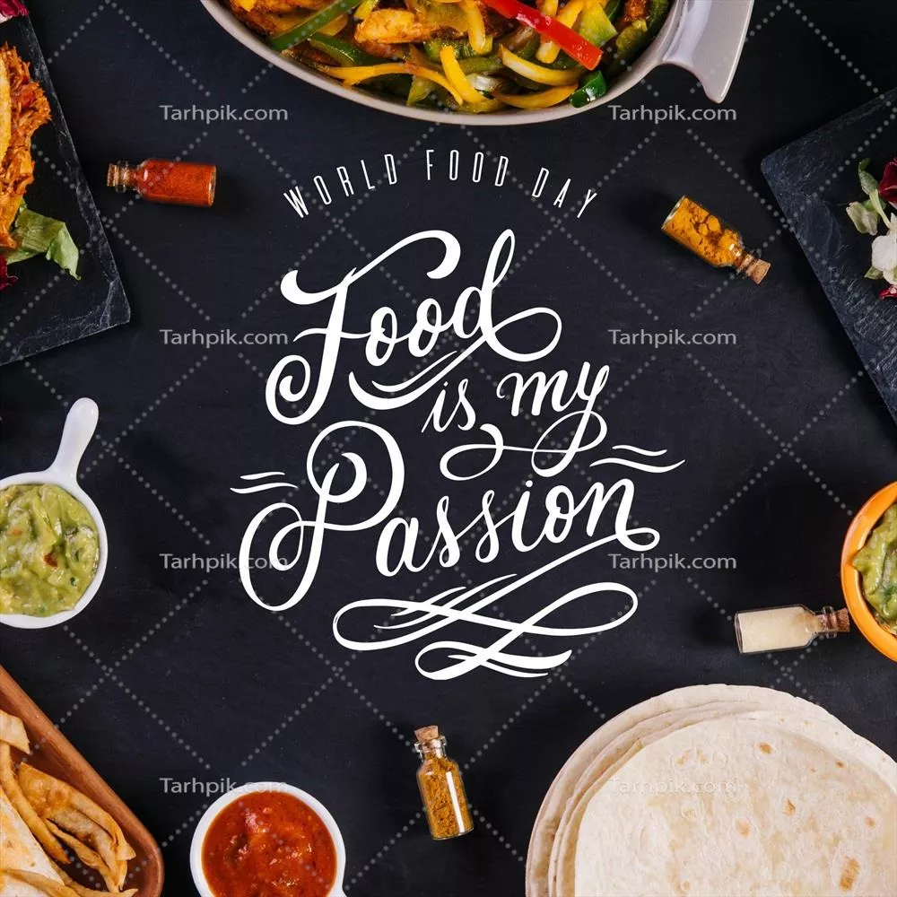 طرح وکتور برای روز جهانی غذا: موضوع حروف‌چینی ویژه این رویداد