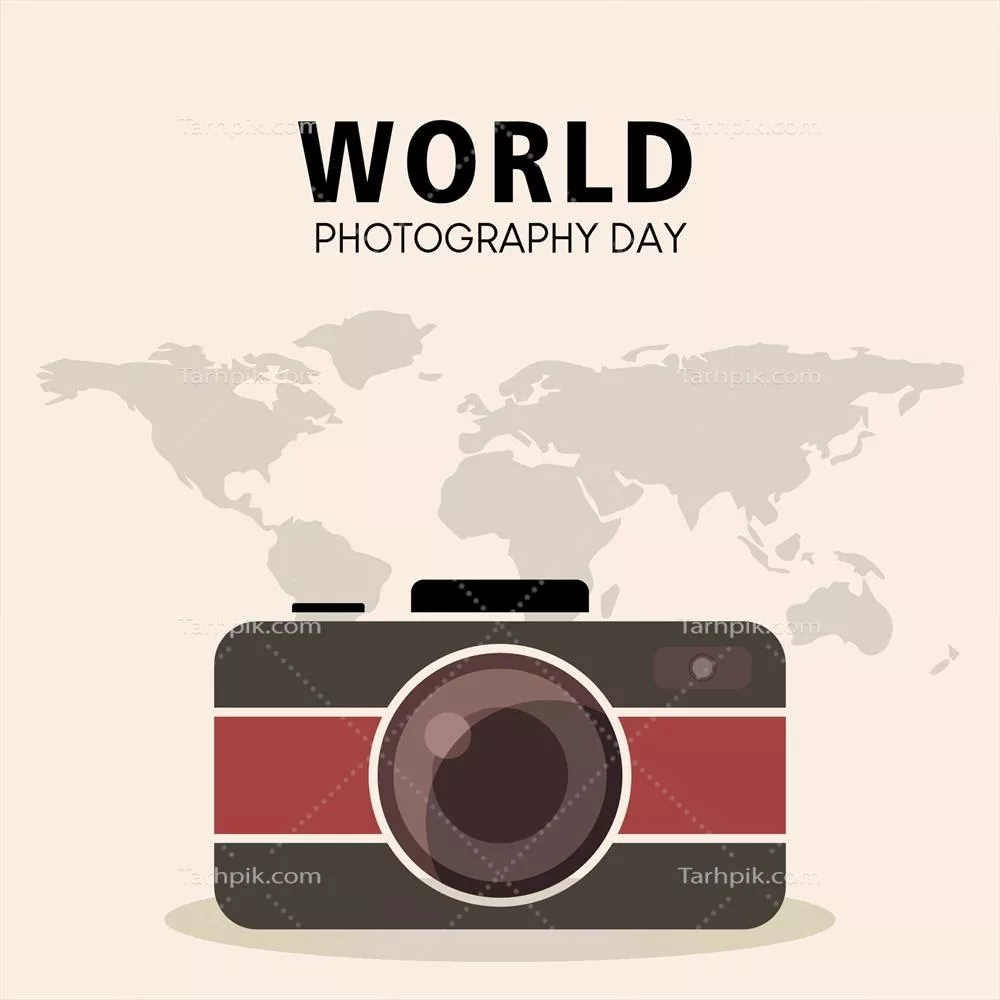 روز جهانی عکاسی با دوربین: تصویر و وکتور گرافیکی خلاقانه