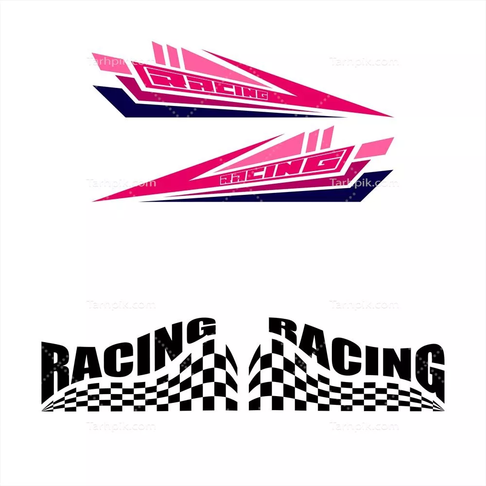 طراحی پوشش برای خودروی ورزشی با سرعت بالا به صورت وکتور