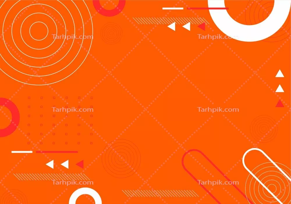 پسزمینه وکتور هندسی صاف با رنگهای زرد و نارنجی