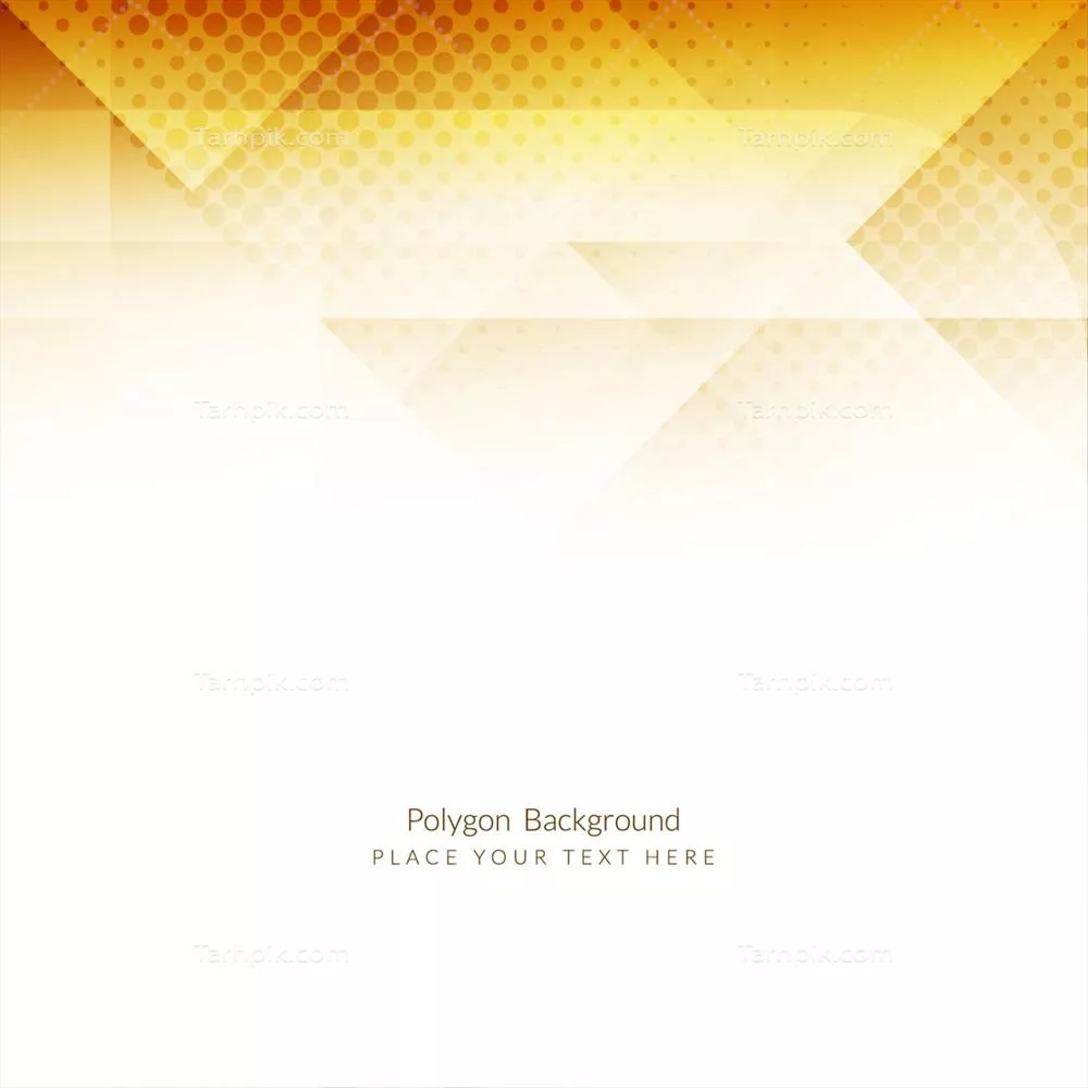 پسزمینه زرد با اشکال هندسی و نقاط نیمتُن وکتوری