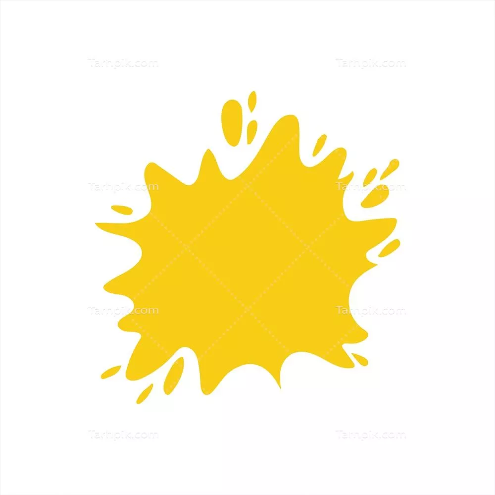 وکتور آسیب ناشی از لکه رنگ زرد بر روی سطوح مختلف