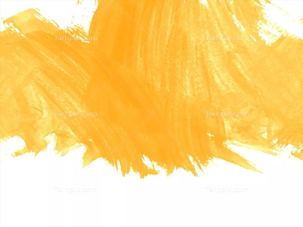 پسزمینه بافتی از قلممو زرد آبرنگ با استایل و طراحی وکتور