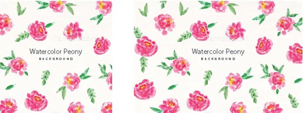 زمینه ای زیبا از گل های پیچک در سبک آبرنگ و وکتور