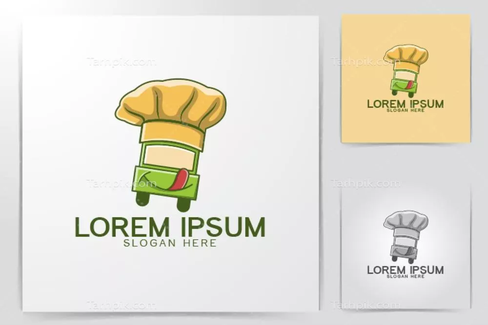 لوگوی وکتور کلاه سر آشپز با طراحی منحصر به فرد و جذاب