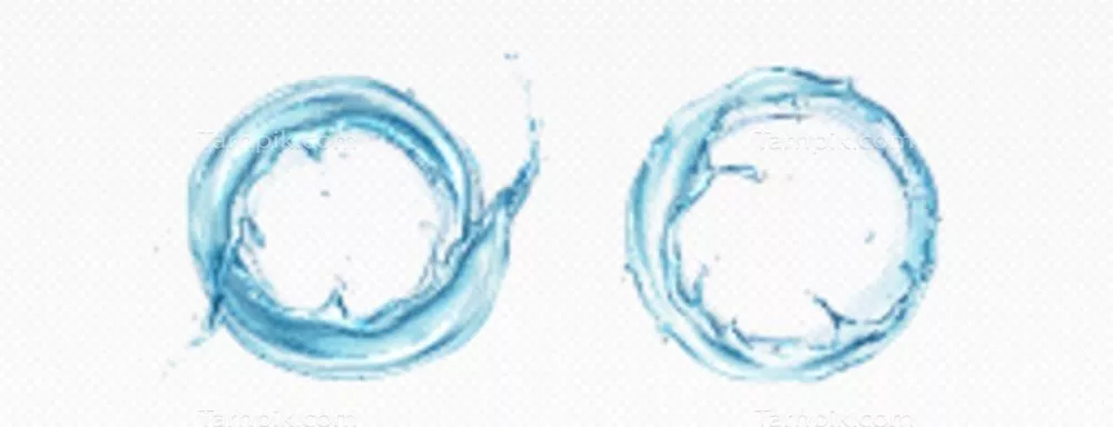 وکتور پاشش آب دایرهای برای طراحیهای گرافیکی و تزئینی