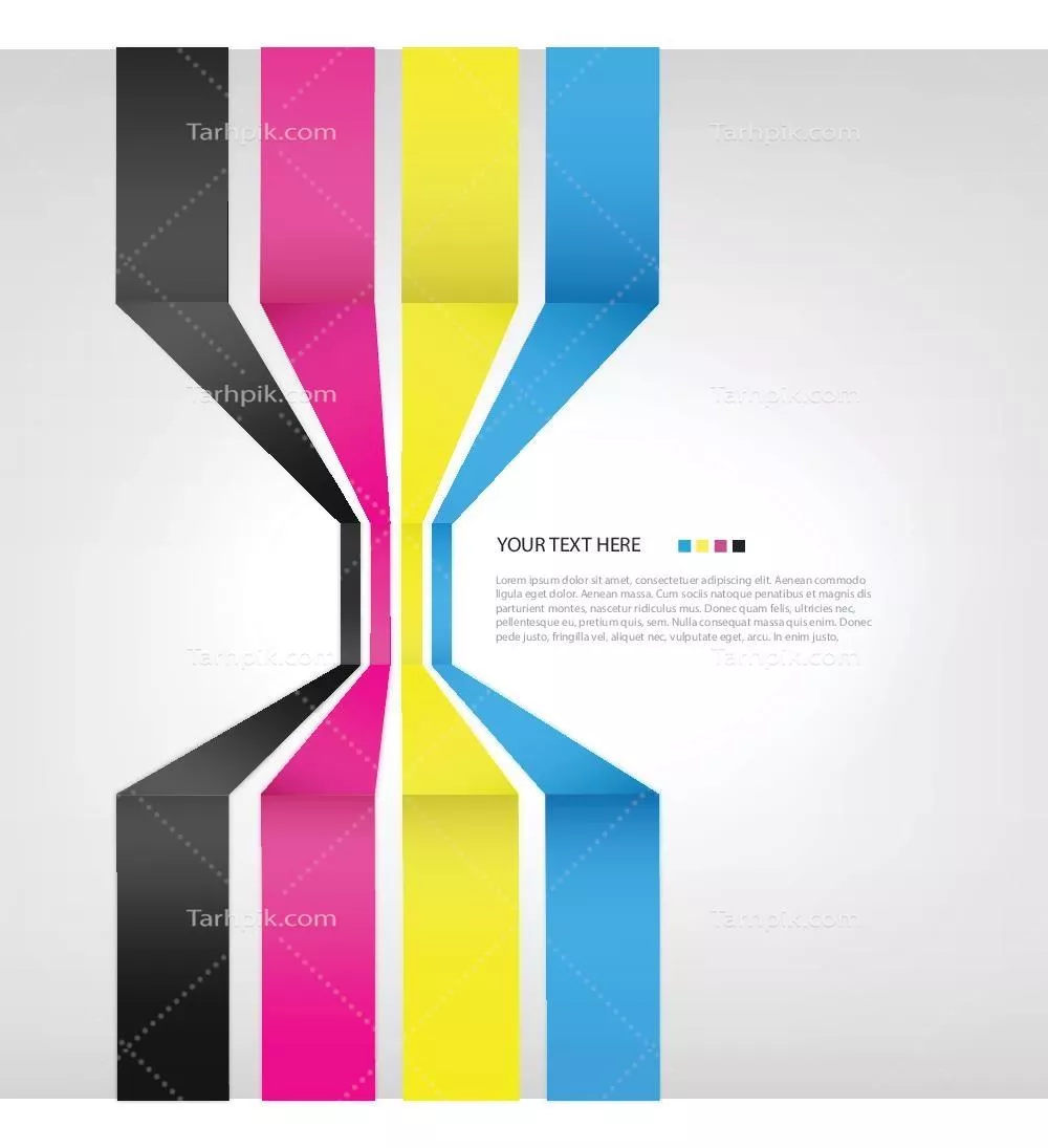 وکتور الگوی پس‌زمینه سه‌بعدی CMYK برای طراحی‌های گرافیکی و چاپ