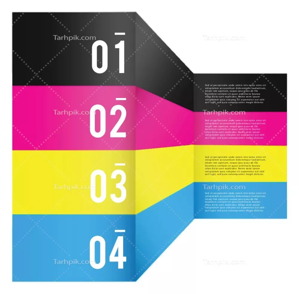 الگوی پسزمینه CMYK وکتوری با طرحهای خلاقانه و زیبا