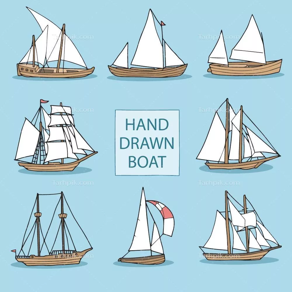 مجموعه ای از گلدان های دست کشیده وکتور با طراحی منحصر به فرد