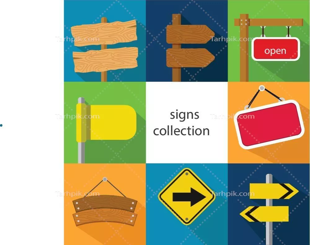 طراحی تخت آیکون جمع‌آوری، وکتورهای مدرن با سبک مینیمالیستی