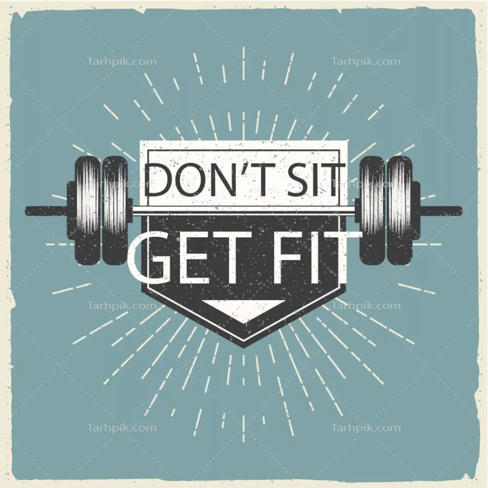 وکتور الگوی مسطح نماد انگیزشی کراس فیت با طراحی مدرن و حرفهای