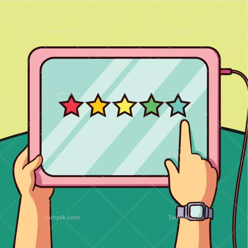 نظرات مشتریان درباره رضایت از خدمات و محصولات ما - وکتور زیبای هنری
