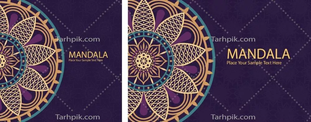 پس‌زمینه مندل با طراحی زیبا (وکتور) - الگوهای هنری و هندسی