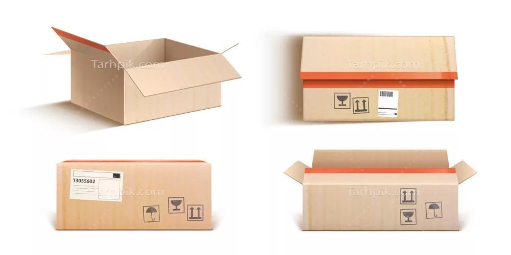 تصویری از جعبه پست خالی به سبک وکتور