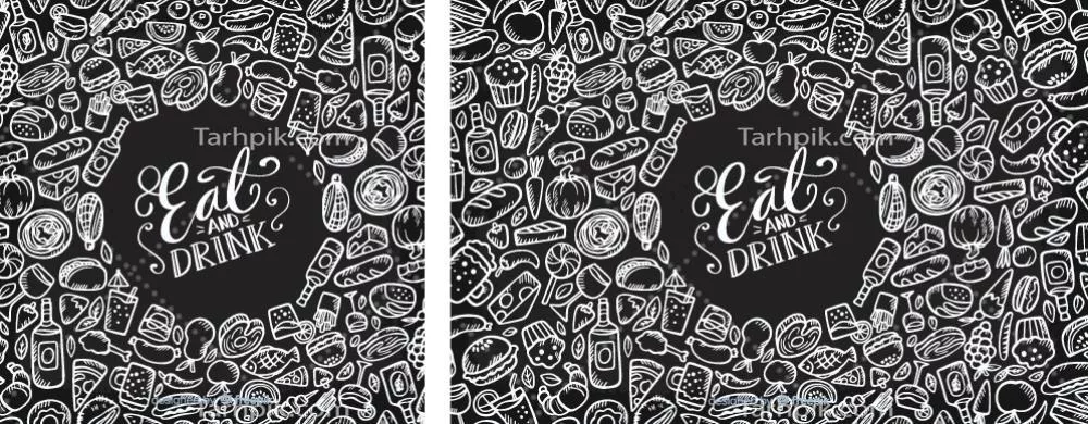 طرح وکتور زمینه غذا با کیفیت بالا برای استفاده در طراحی های آشپزی