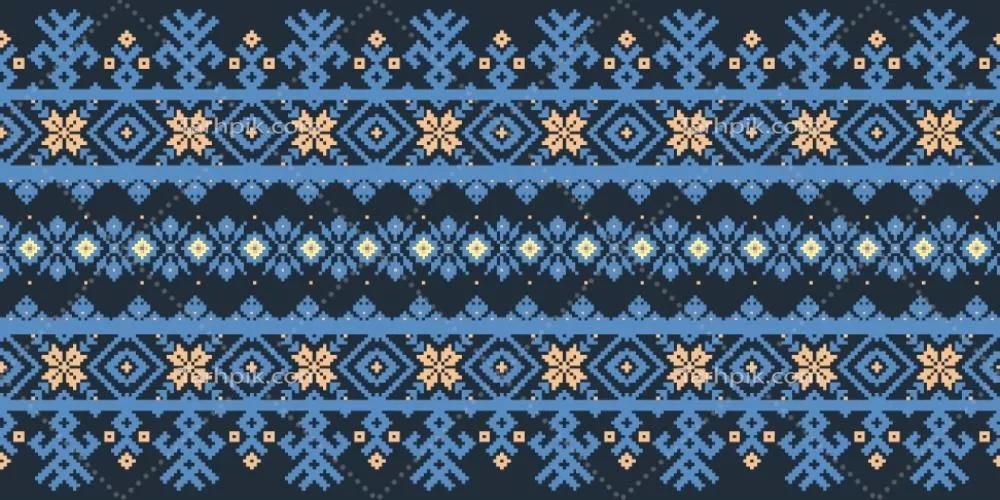 پس‌زمینه وکتور هندسی چند فرهنگی و اورانتال با طرح طوسی به رنگ ایكت