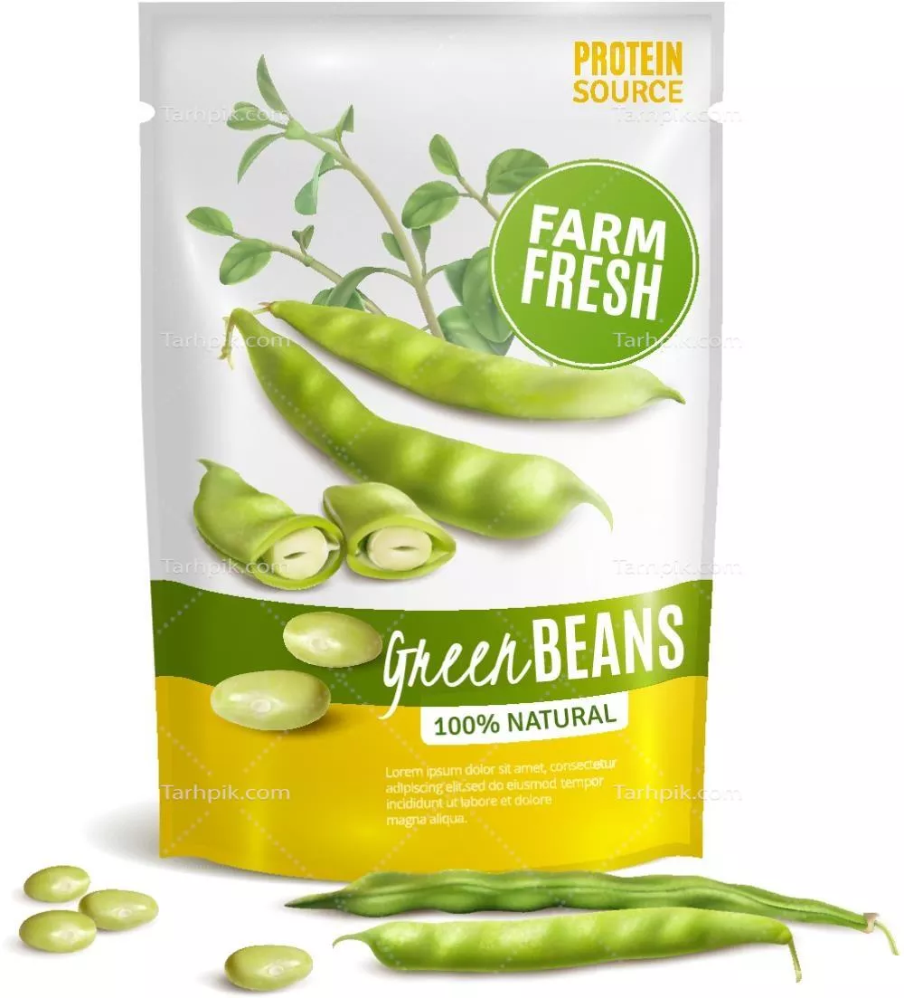 وکتور دانه های سبز با طراحی زیبا و دقیق در پس زمینه شفاف