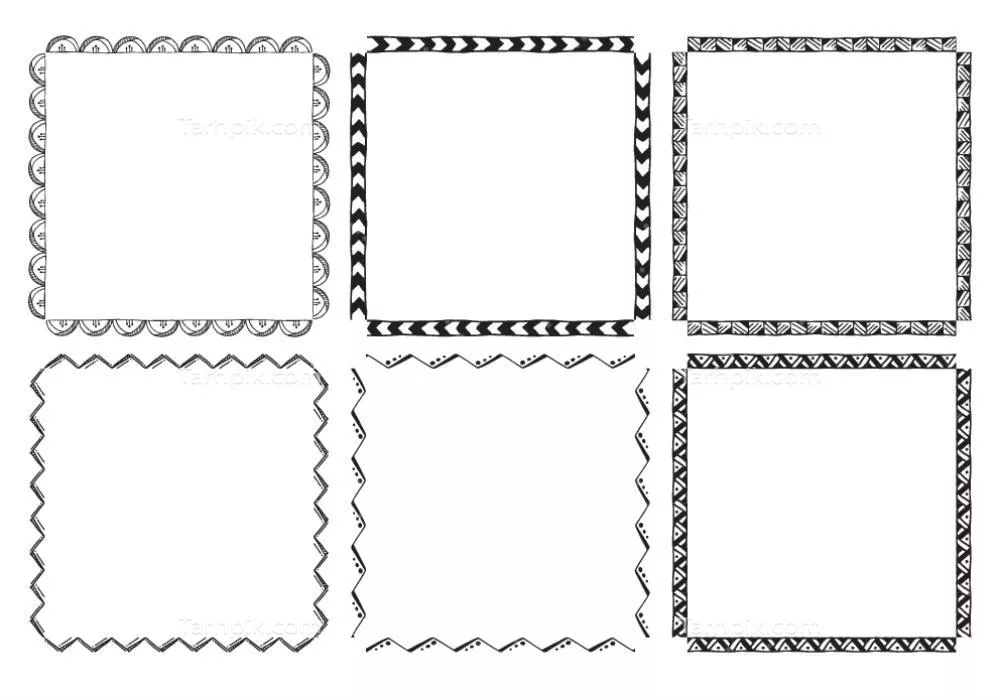 وکتور یک مجموعه بسیار زیبا از قابهای دستکشیده مناسب برای پروژههای اسکرپبوک و خیلی بیشتر