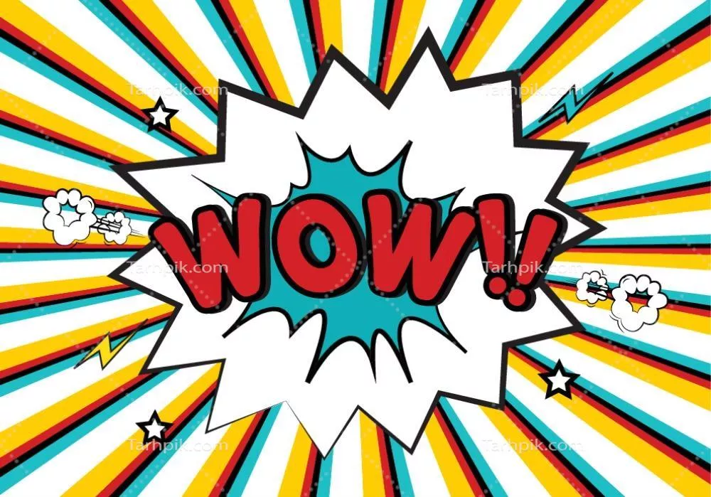 وکتور یک تصویر کامیک رنگارنگ و سرگرم‌کننده که مطمئناً کاربردی عالی برای لذت بردن دارد