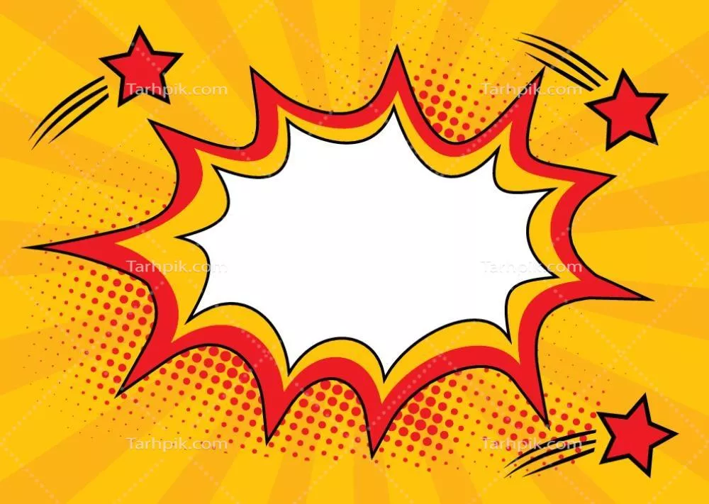 وکتور یک تصویر کارتونی بسیار سرگرمکننده با حباب خالی برای نوشتن متن دلخواهتان