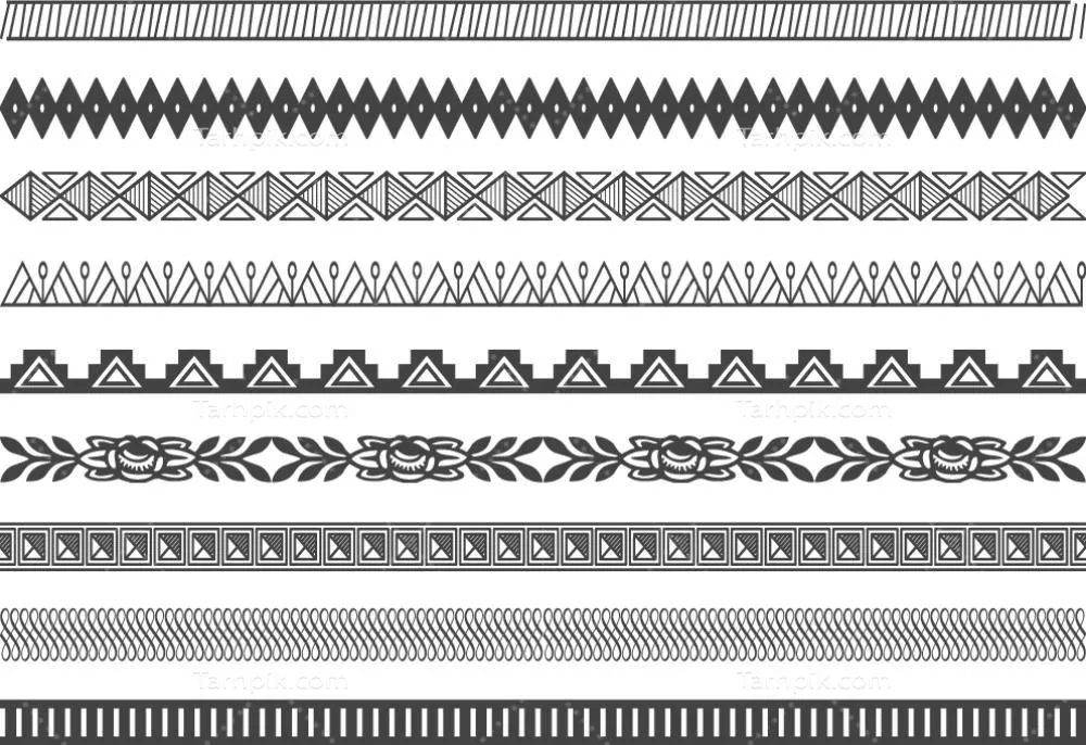 مجموعه‌ای بی‌نظیر از حاشیه‌های تزئینی وکتور برای استفاده‌های خلاقانه