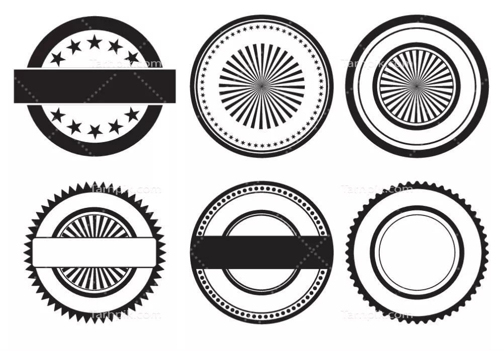 مجموعه‌ای بی‌نظیر از شکل‌های وکتوری برچسب که کاربردهای زیادی دارند