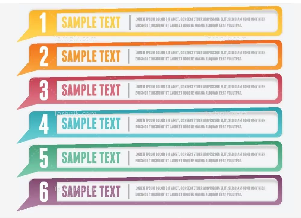 قالبهای طراحی اینفوگرافیک و بنرهای وکتور برای نمودارهای مراحل کار