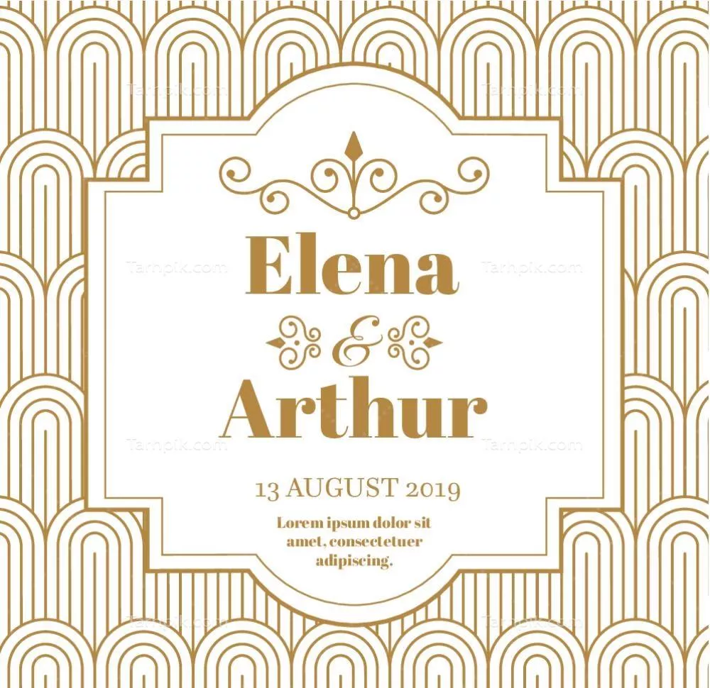 کارت دعوت وکتور با طراحی زیبا و منحصر به فرد برای مناسبت ها