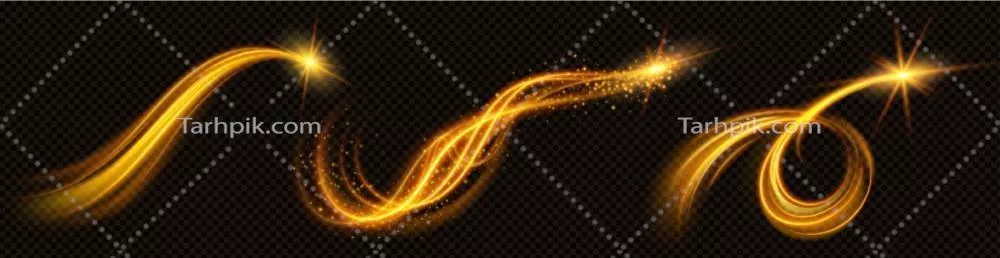 وکتور نور زرد جادویی با طراحی منحصر به فرد و جذاب
