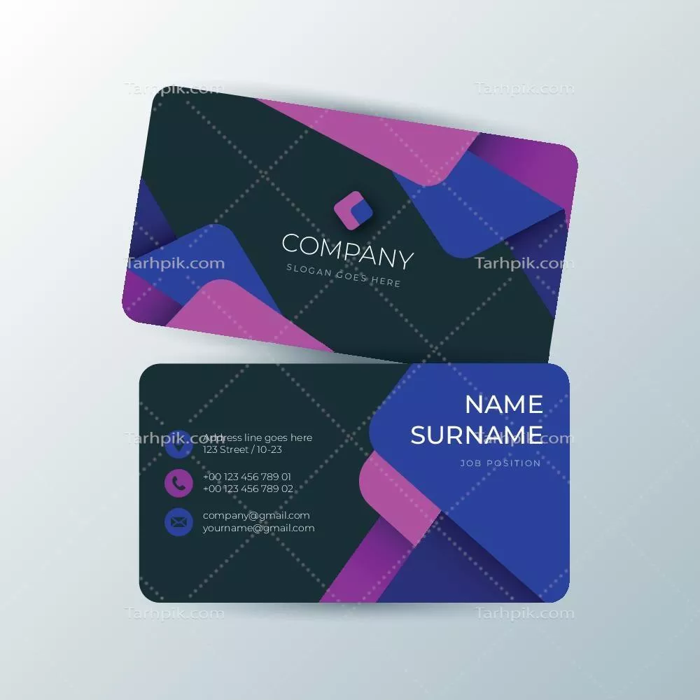 طراحی مدرن کارت ویزیت با استفاده از وکتورهای حرفهای و خلاقانه