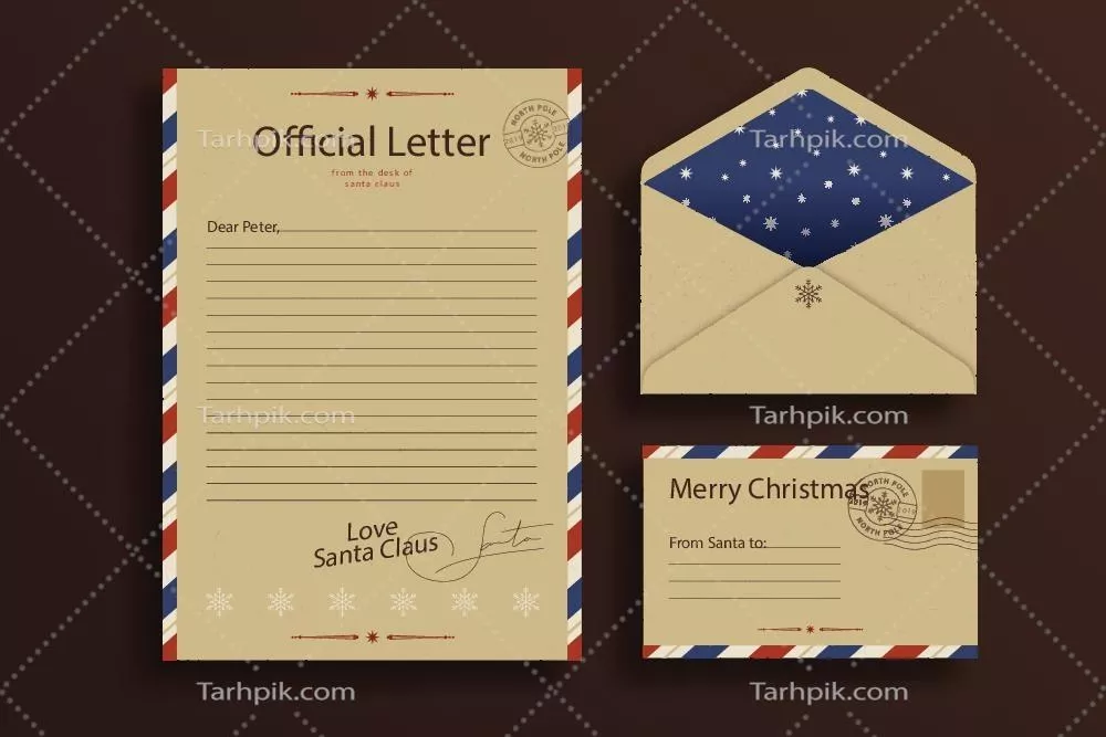 قالب وکتور نامه رسمی برای استفاده همگانی و حرفهای