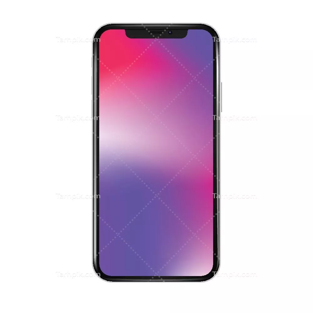 گوشی موبایل با پسزمینه گرادیانت - طراحی وکتور