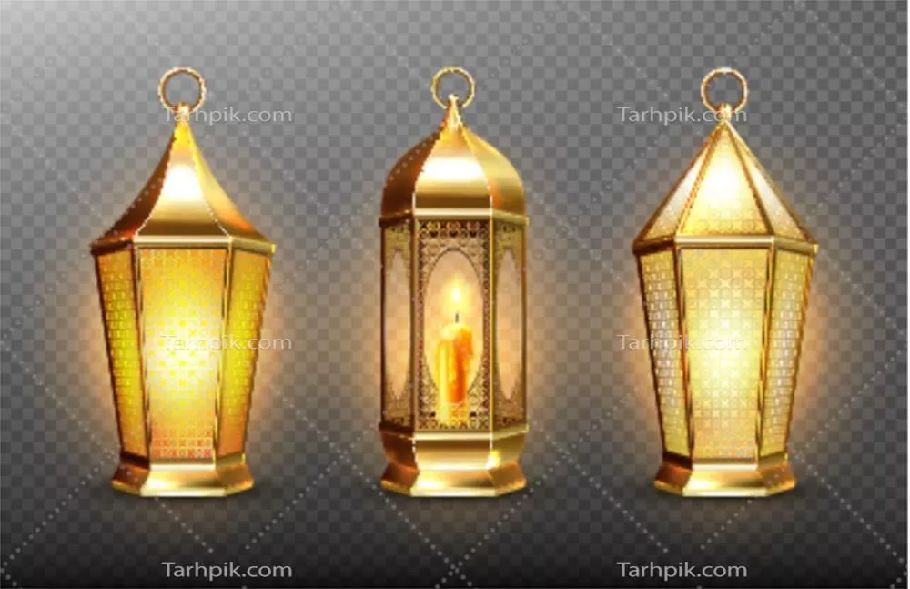 تصویر وکتور فانوس ماه رمضان با طراحی زیبا و رنگهای جذاب
