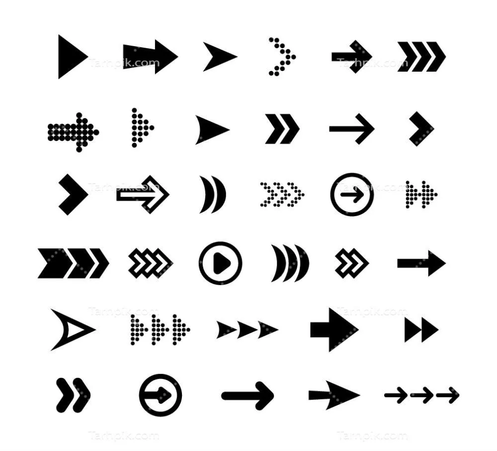 وکتور فلش راست با طراحی زیبا و کاربردهای متعدد در گرافیک و طراحی