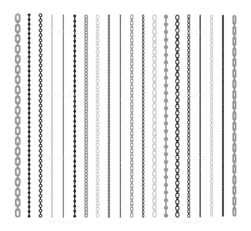 ست قاب طوطیها با برسهای طنابی و خطوط تزئینی مشکی به صورت وکتور