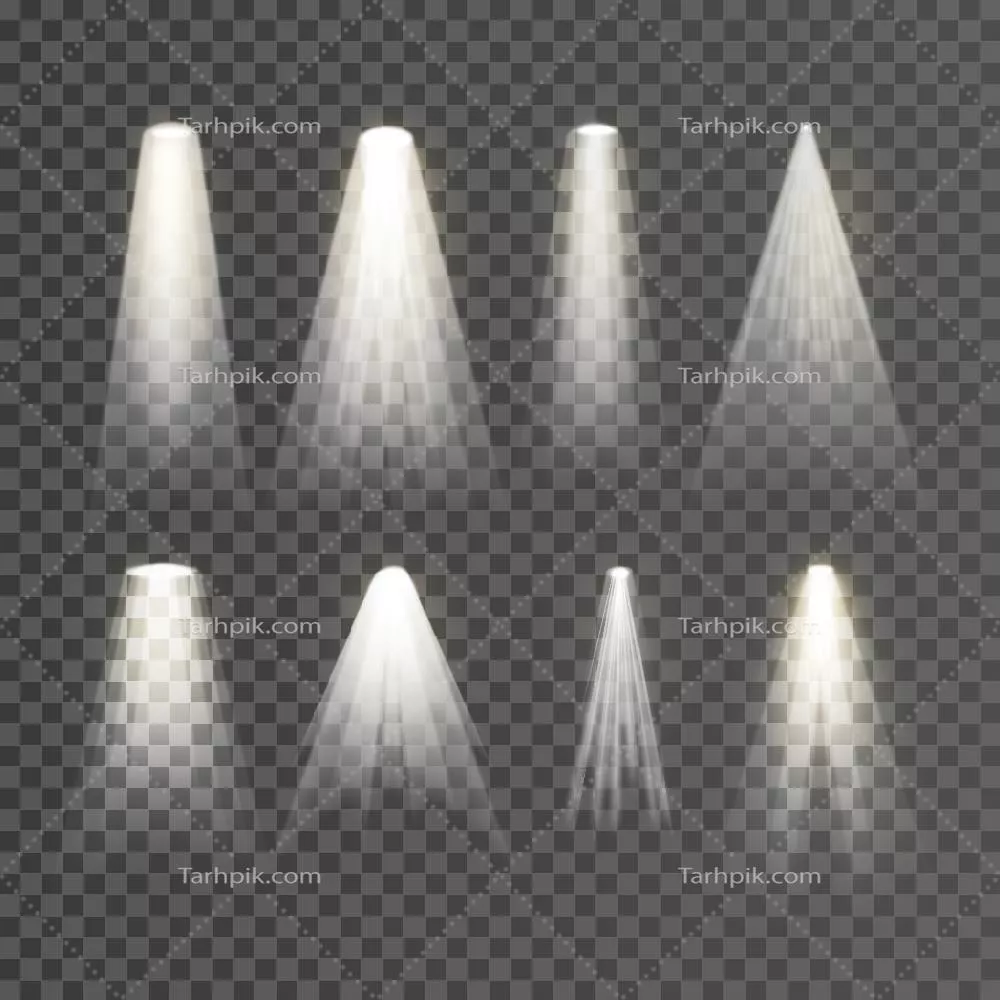 مجموعه نورپردازی صحنه با چهار طراحی وکتور - میز کار 1