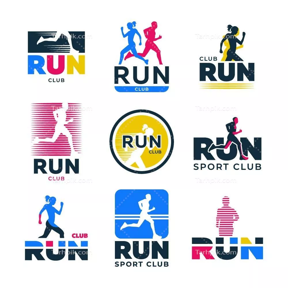 لوگوی وکتور باشگاه ورزشی برای طراحیهای گرافیکی و برندینگ