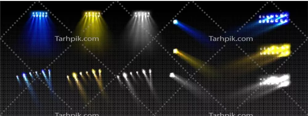 وکتور پروژکتور فوتبال در استادیوم با بهترین کیفیت و وضوح