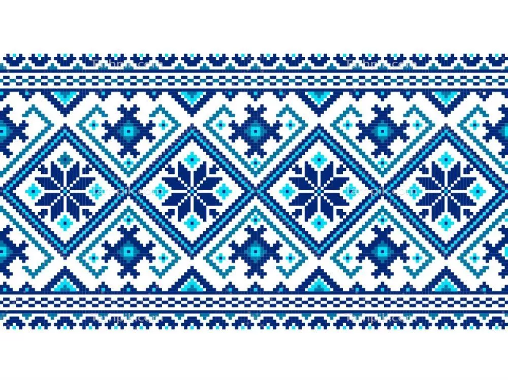 وکتور طرح گرافیکی دوخت مروارید اوکراینی: زیبایی در جزئیات و فرهنگ