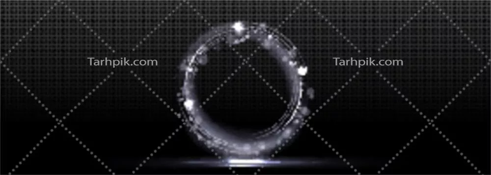 وکتور دایره نور سفید با طراحی ساده و مدرن