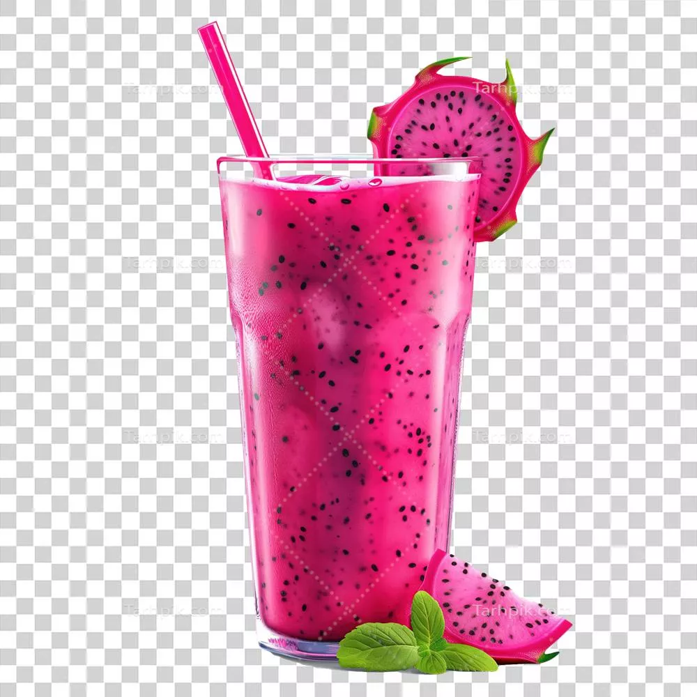 عکس دوربری عصاره میوه اژدها تولید شده با هوش مصنوعی در پس‌زمینه شفاف