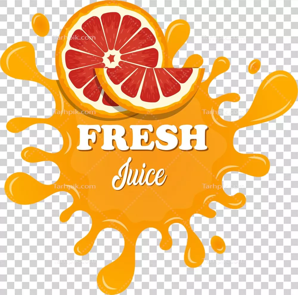 عکس دوربری طراحی و تصویرسازی کلیپ آرت آبمیوه و پاشیدن آن