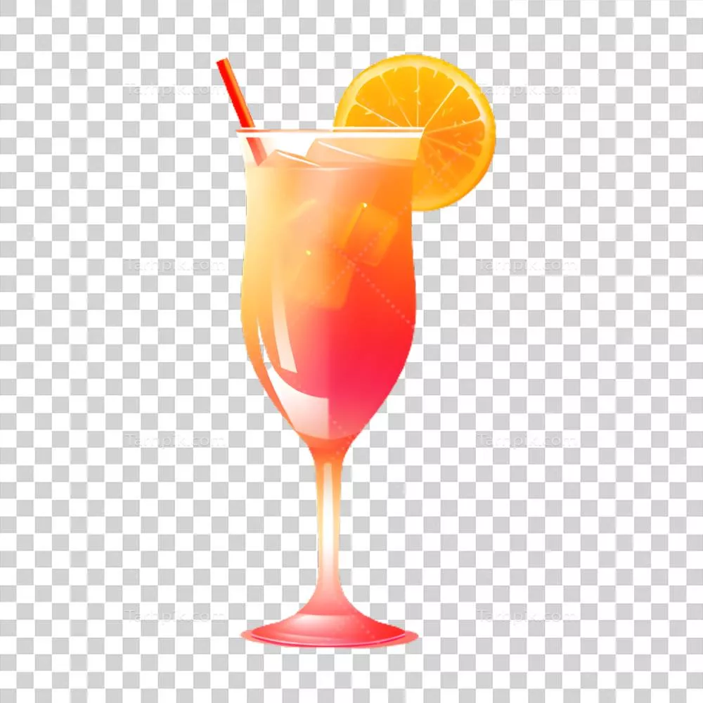 عکس دوربری کوکتل الکلی با آب پرتقال: طعم و رنگی از فصل تابستان