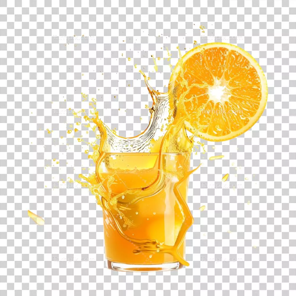 عکس دوربری آبپاش نارنجی بر روی پسزمینه شفاف و بینظیر