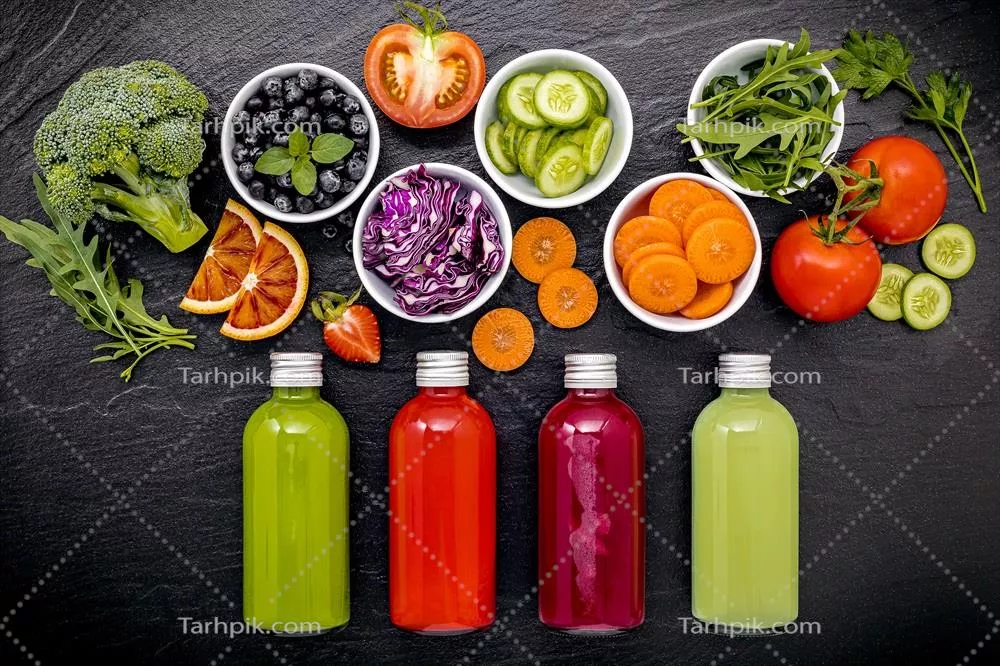 عکس مفهوم آبمیوه تازه: راهنمای تهیه و لذت از نوشیدنیهای طبیعی