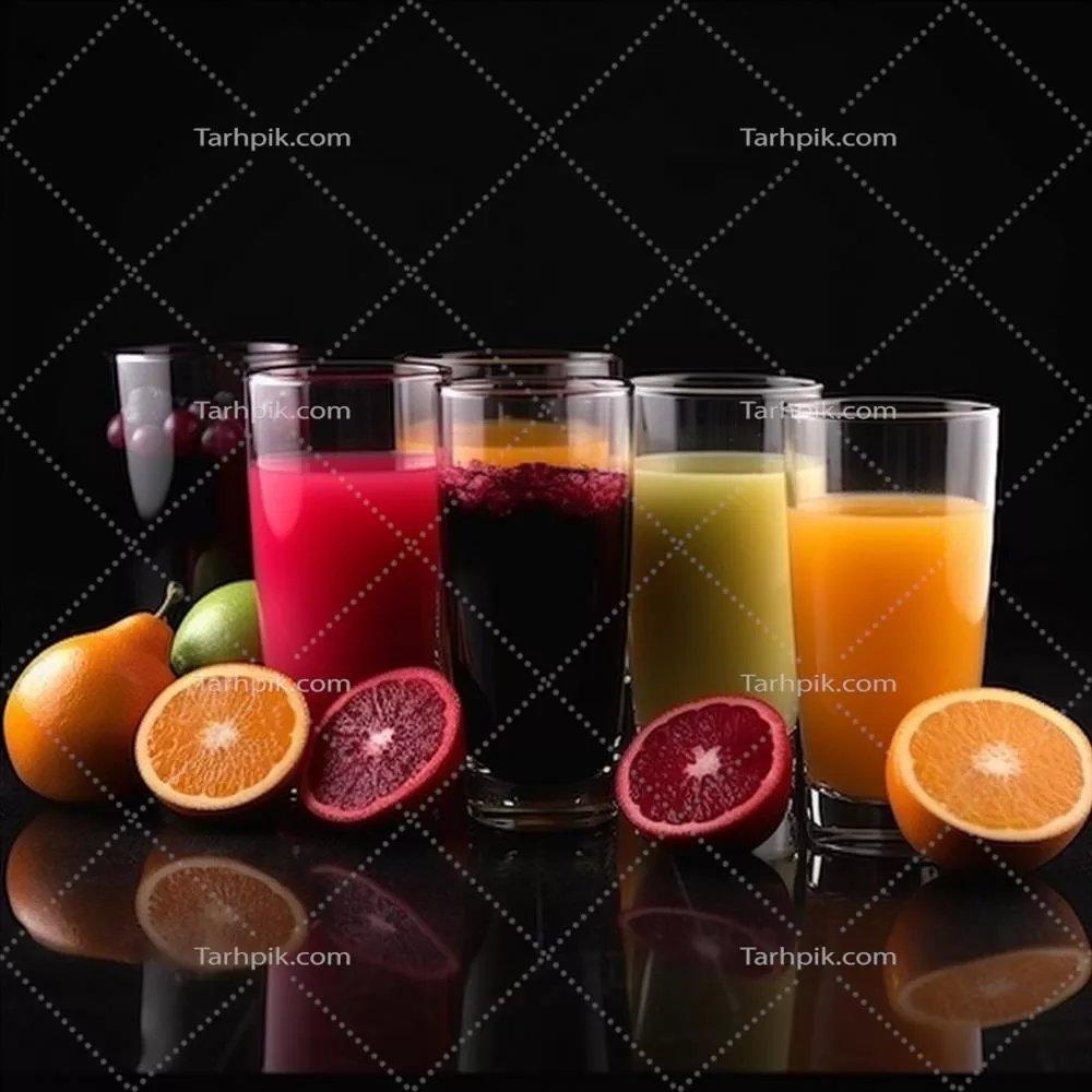 عکس یک لیوان آبمیوه بر روی میز - یک تصویر زیبا و دلپذیر